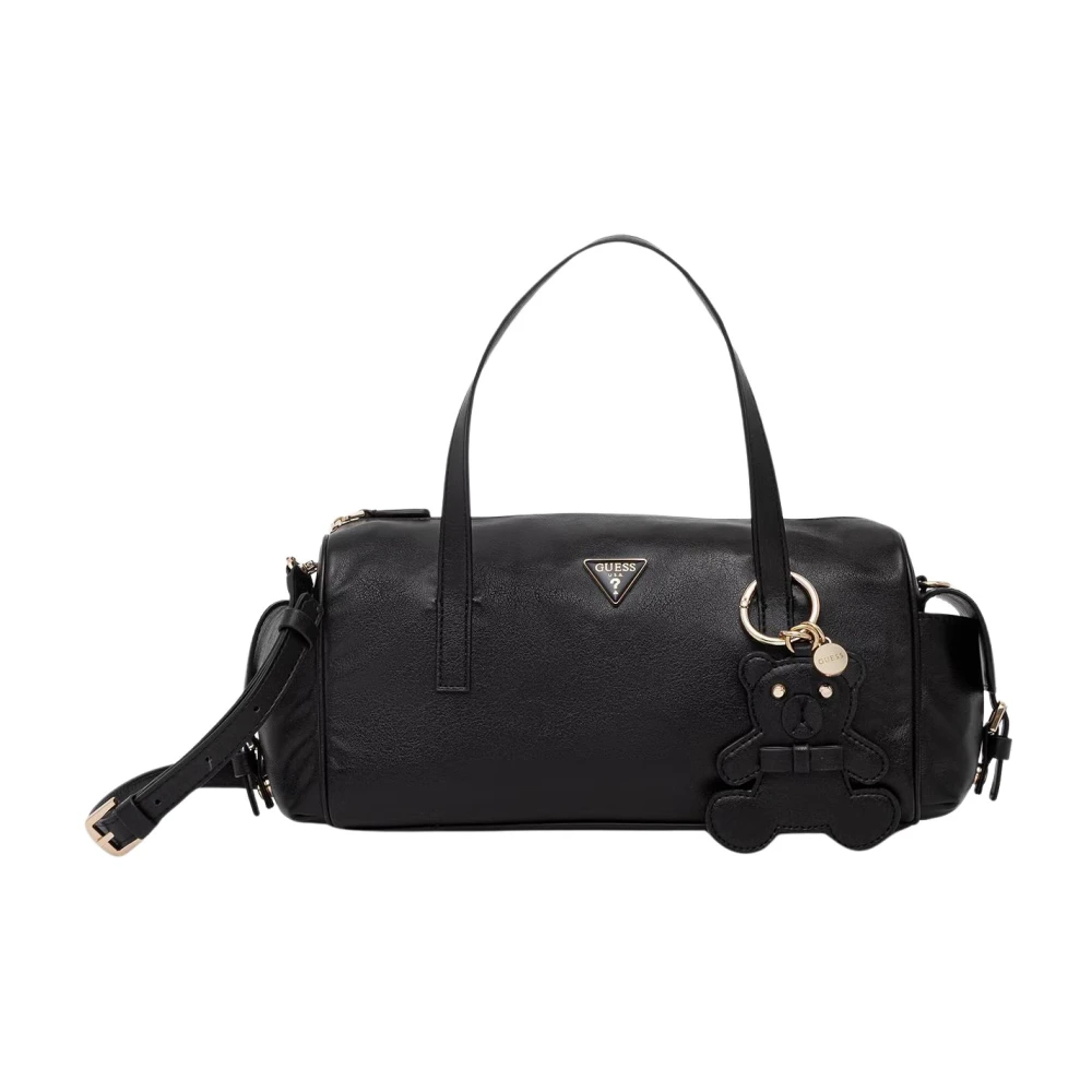 Guess, Damen, Handtasche, Kassie Box Satchel, Schwarz - Image 5