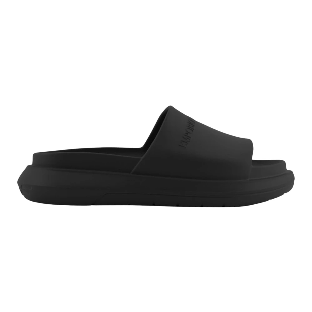 Emporio Armani Herren Schwarz - Flip Flops & Sliders - Shoes - K -41 Eu