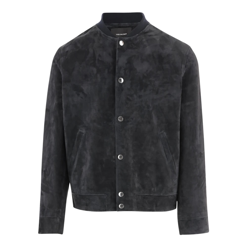 Yves Salomon Herren Blau - Wildlederjacke - Jackets - Xl