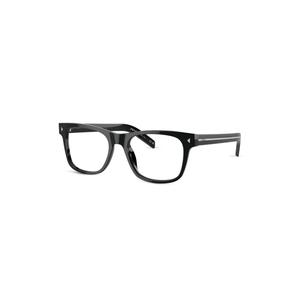 Prada Pr A13v 0 16K1o1 Kunststoff Rechteckig Brille – auch als Gleitsichtbrille Herren Schwarz Mittel - Bild 2