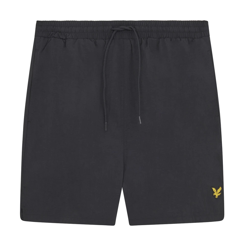 Lyle & Scott Herren Schwarz Badehose Plain - Bild 3