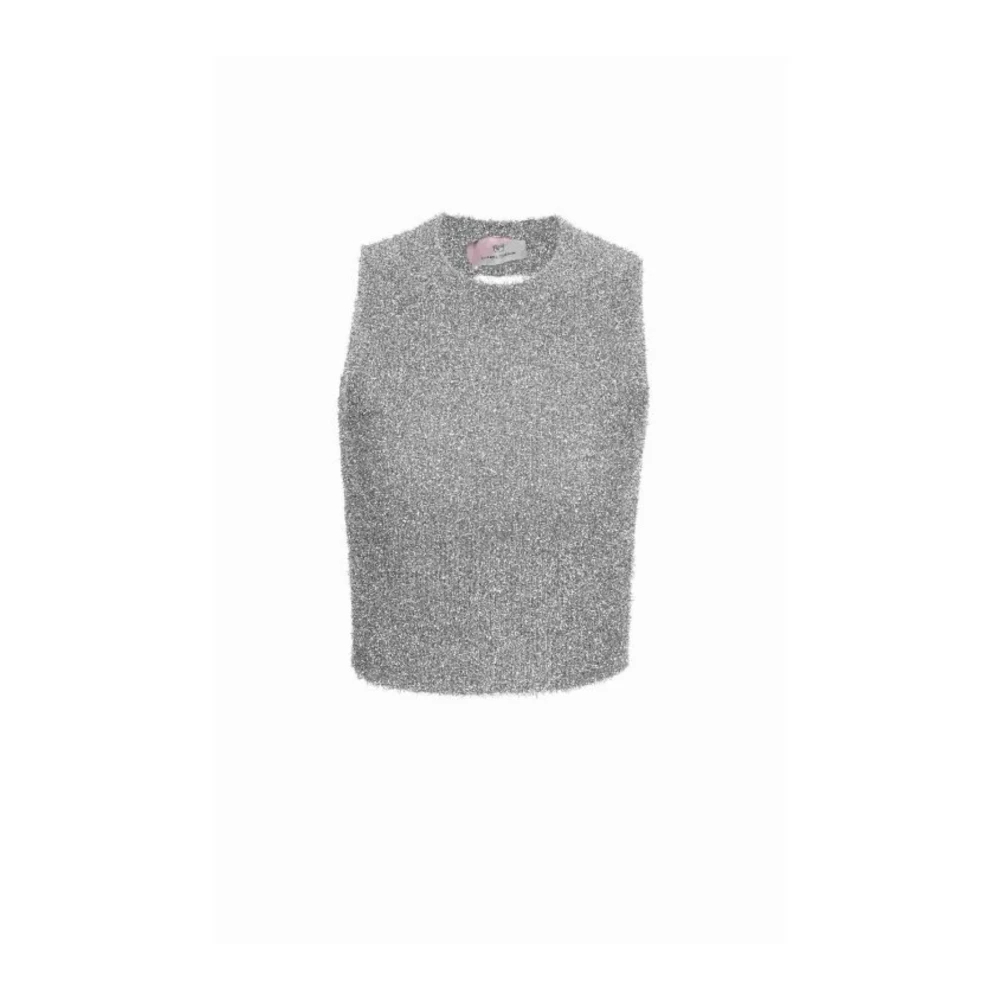 Chiara Ferragni Collection Damen Grau - Top Silver - Tops - 2XS