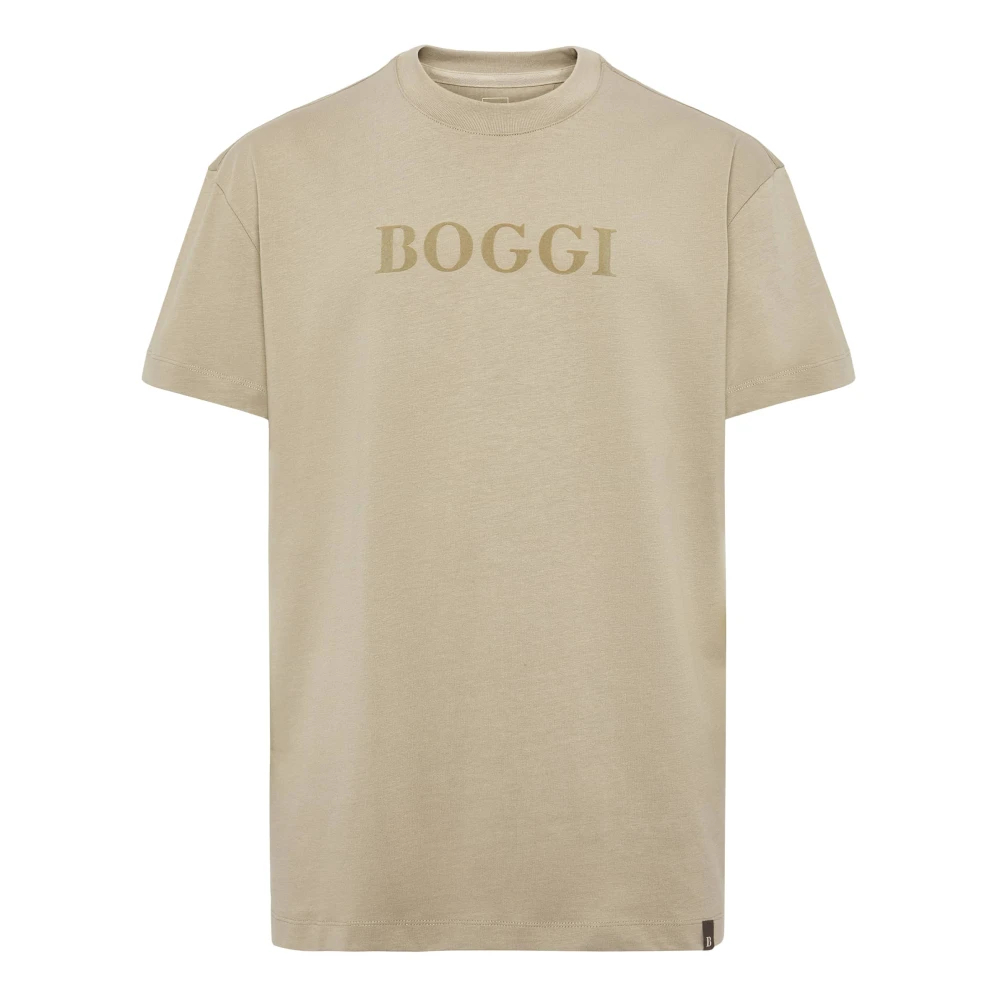 Boggi Milano Herren Beige - Baumwoll-Jersey-T-Shirt - Tops - 3XL