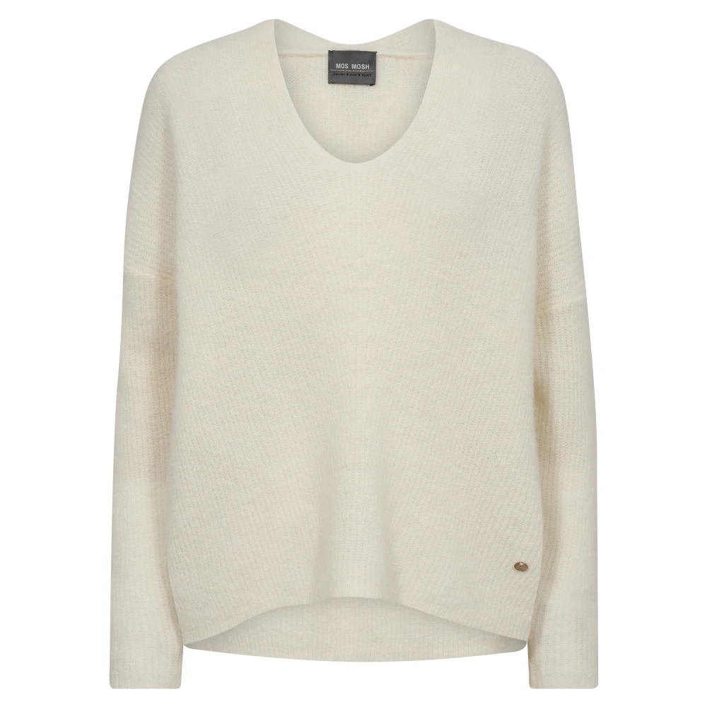 Mos Mosh - Mmthora V-Neck Knit Ecru - Gr. - Xl - Bild 4