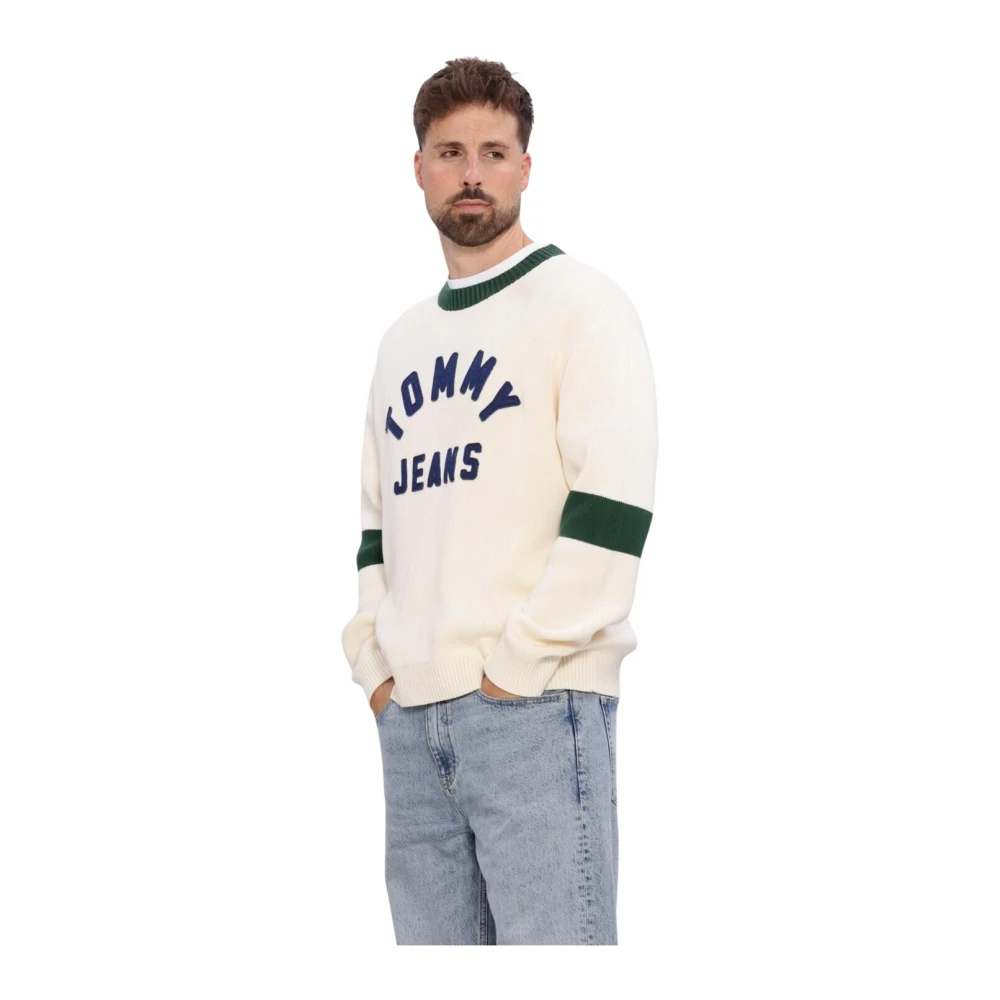 Tommy Jeans - Klassischer Pullover Mit Logo-Applikation - Knitwear - Herren - Beige - M - Bild 7