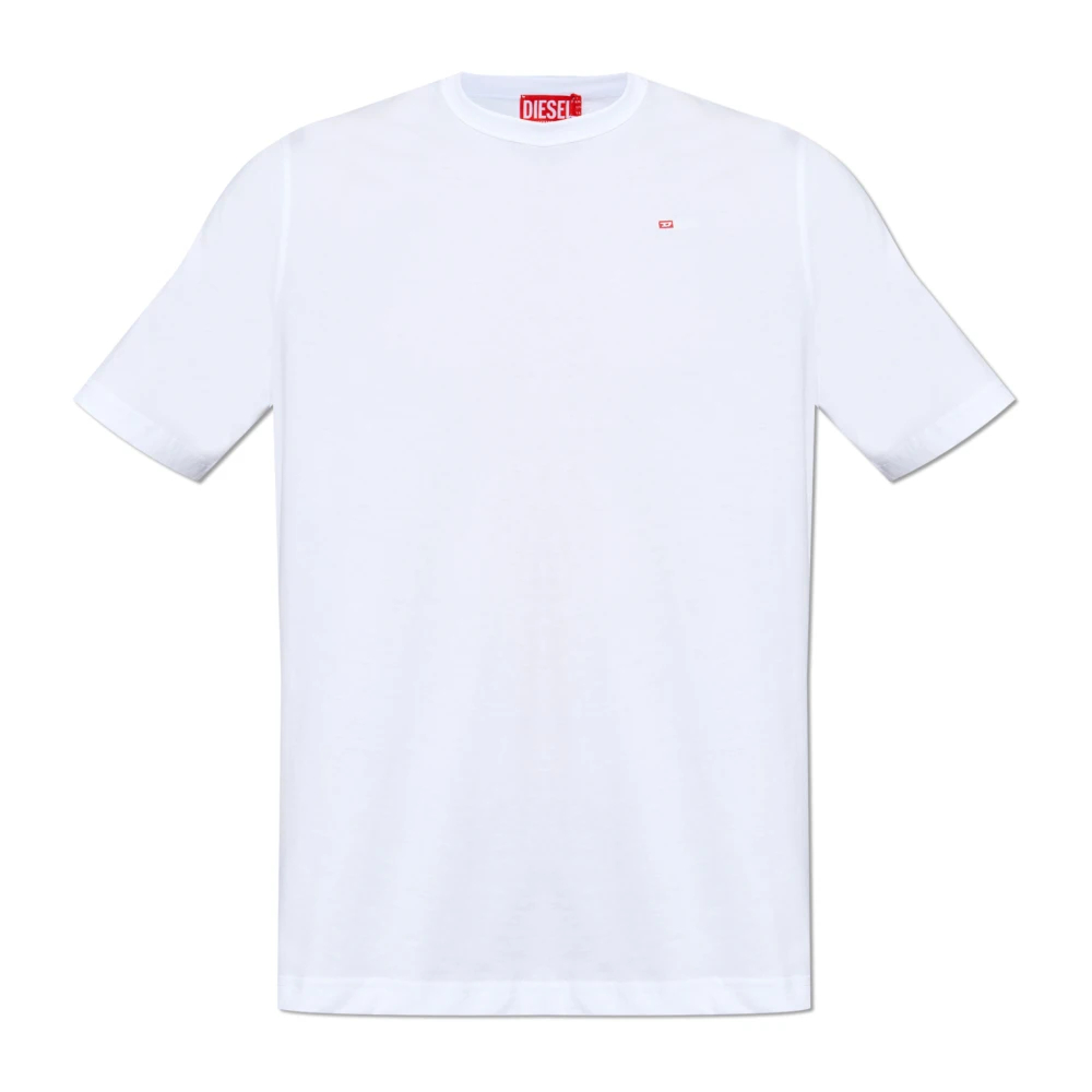 Diesel Unisex Weiß - T-Adjust-Microdiv T-Shirt - Tops - L