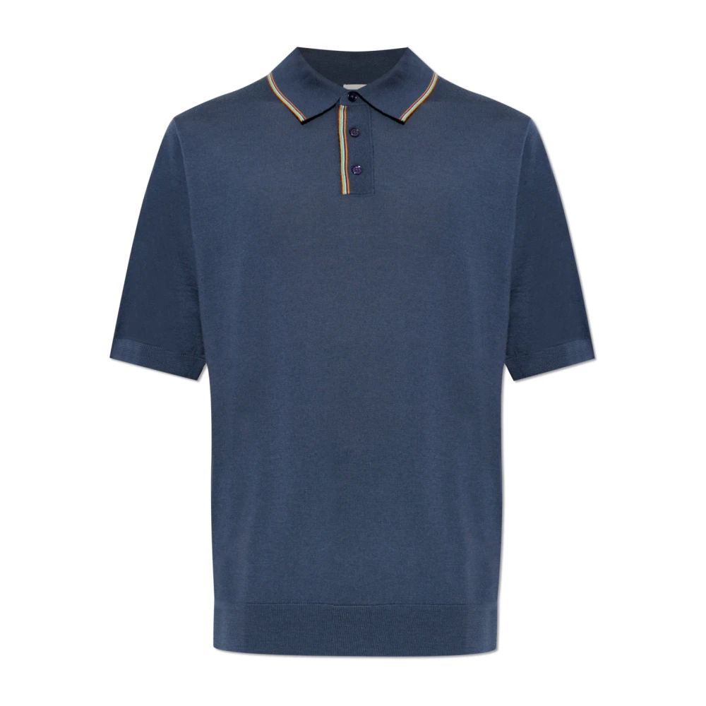 Paul Smith Herren Blau - Wollpolohemd - Tops - S