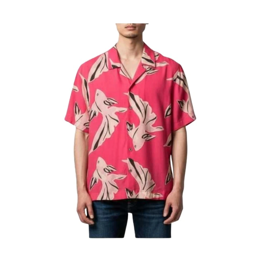 Paul Smith Herren Rosa - Camp-Kragenhemd - Shirts - M