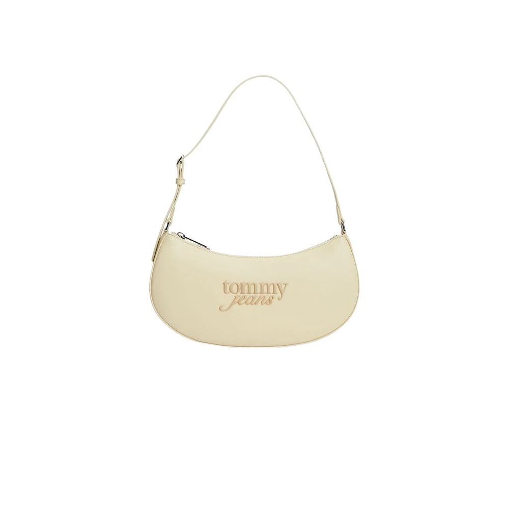 Tommy Jeans Damen Creme Schultertasche "Tjw Must Shoulder Bag" Handtasche Tragetasche Mit Logoschriftzug von Baur - Bild 3