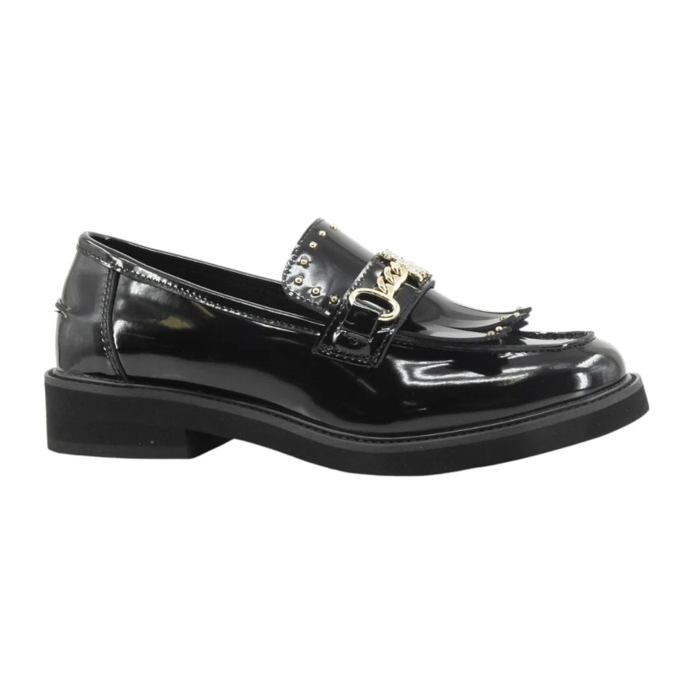Patrizia Pepe Damen Schwarz - Mokassin - Shoes - K - 37 Eu