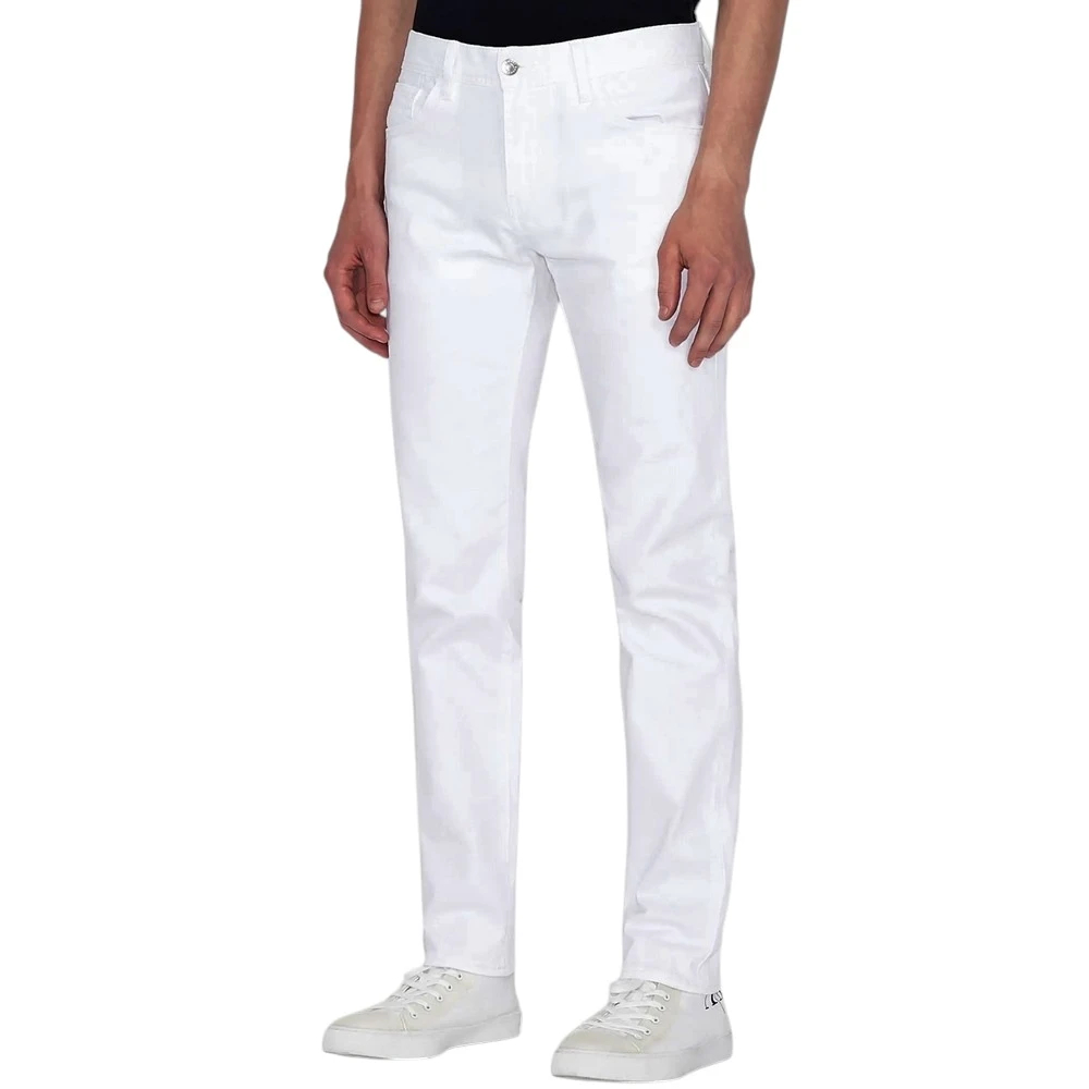 Armani Exchange Herren Weiß - Slim-Fit Hose - Trousers - W28