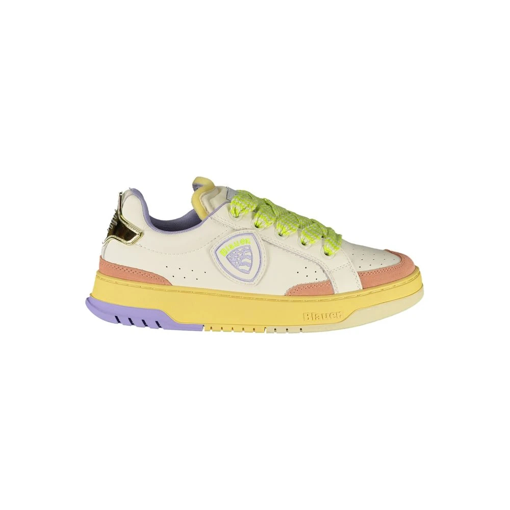 Blauer Damen Weiß E Polyurethan Sneaker Us Größe 39 - Bild 6