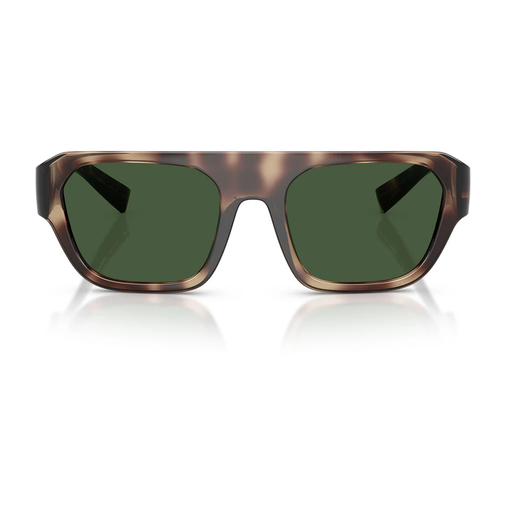 Dolce & Gabbana Herren Braun Dg6206 344482 Sonnenbrillen Injiziert Grün Quadratisch Normal - Bild 5