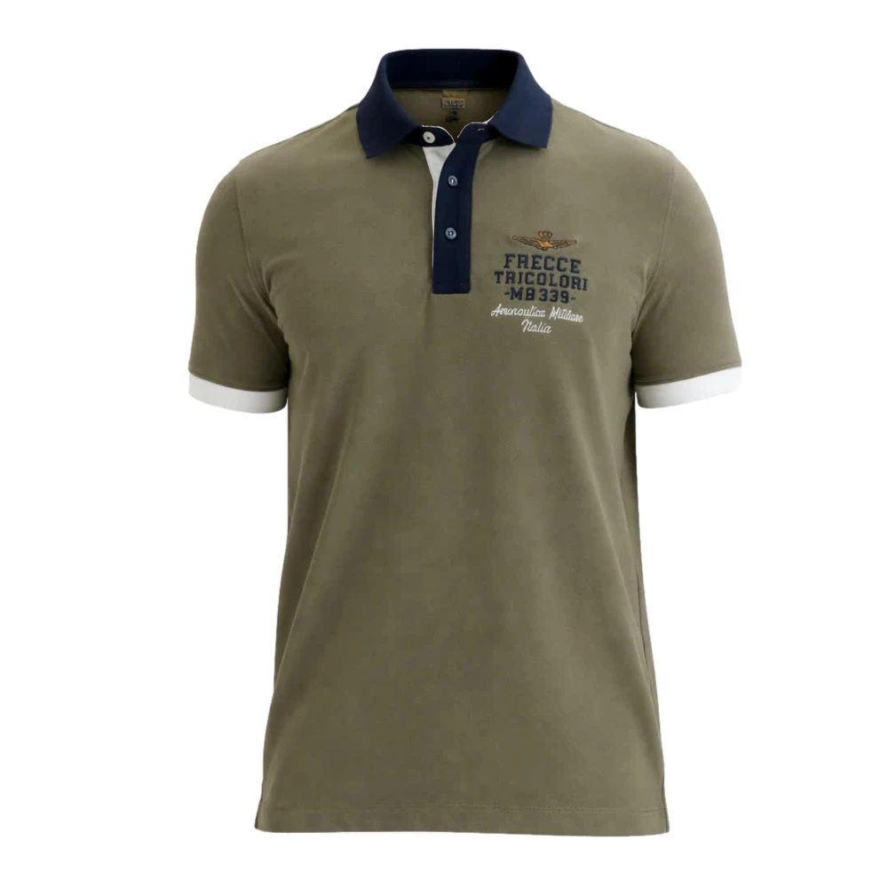 Aeronautica Militare Herren Grün - Po1908up00191 Polo - Tops - 2XL