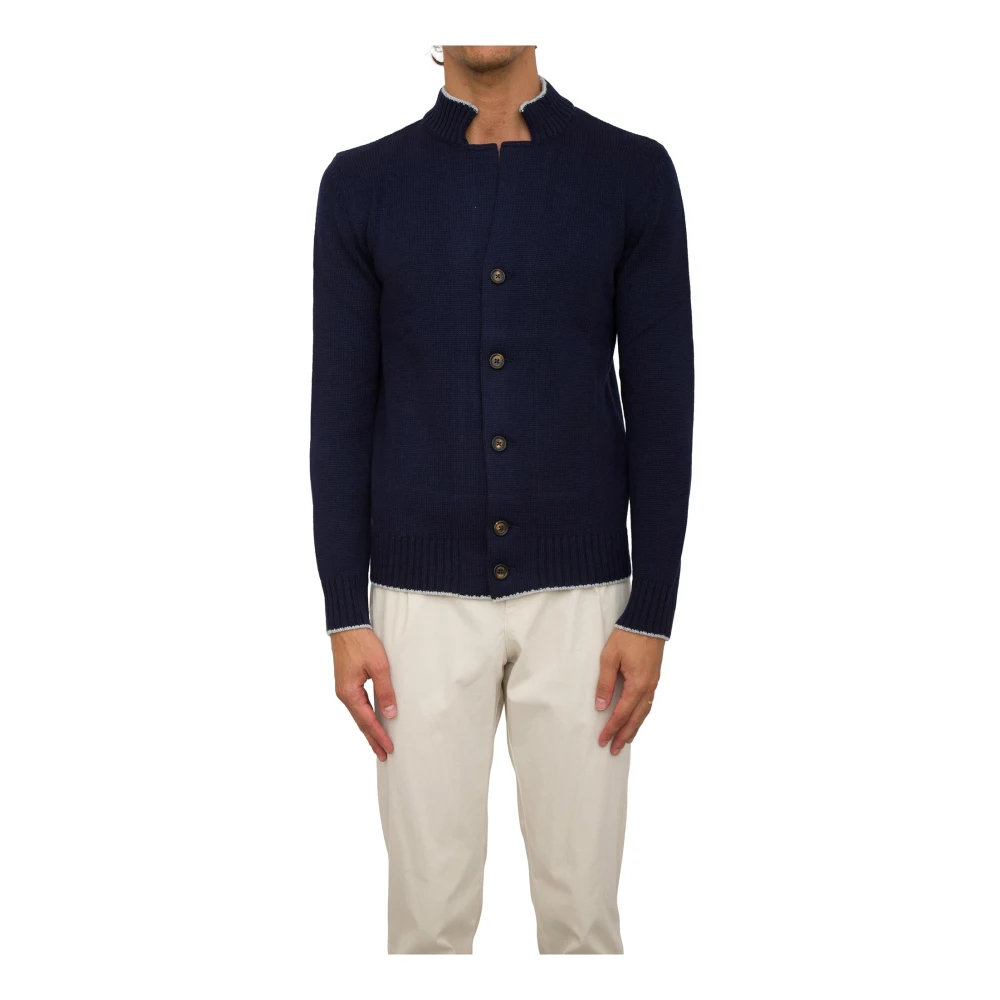 Eleventy Herren Blau - Er Cardigan - Knitwear - L