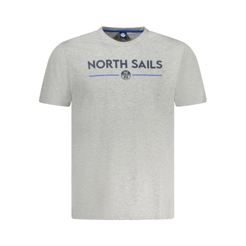 North Sails Herren Grau - Es Baumwoll T-Shirt - Tops - S