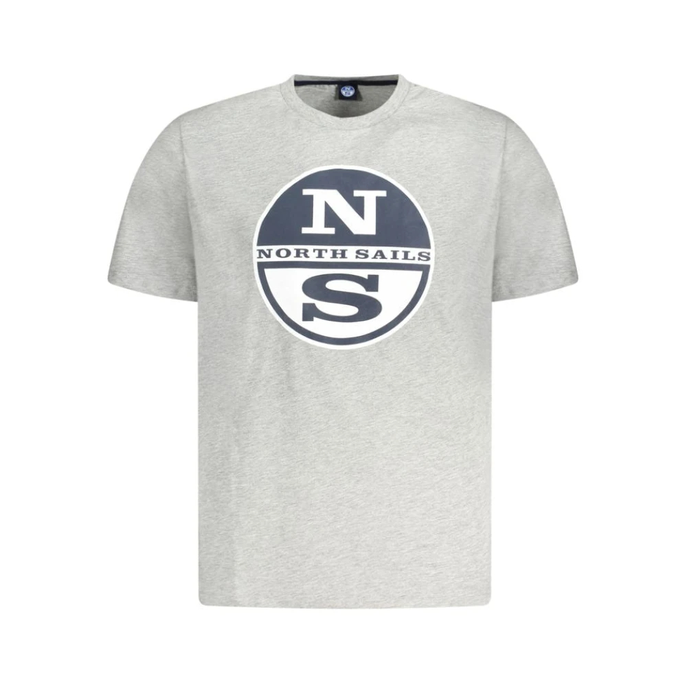 North Sails Herren Grau - Es Baumwoll T-Shirt - Tops - S