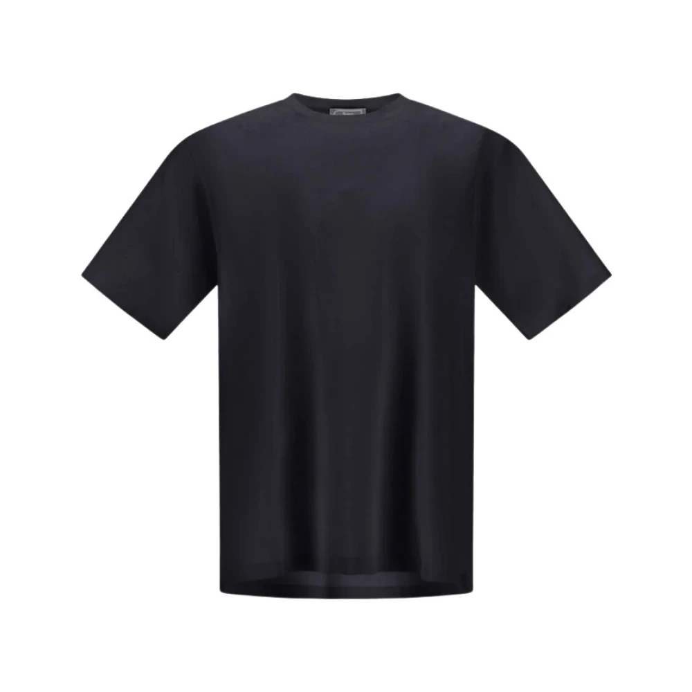 Herno Herren Blau - Superfeines Baumwoll-Stretch-T-Shirt - Tops - S