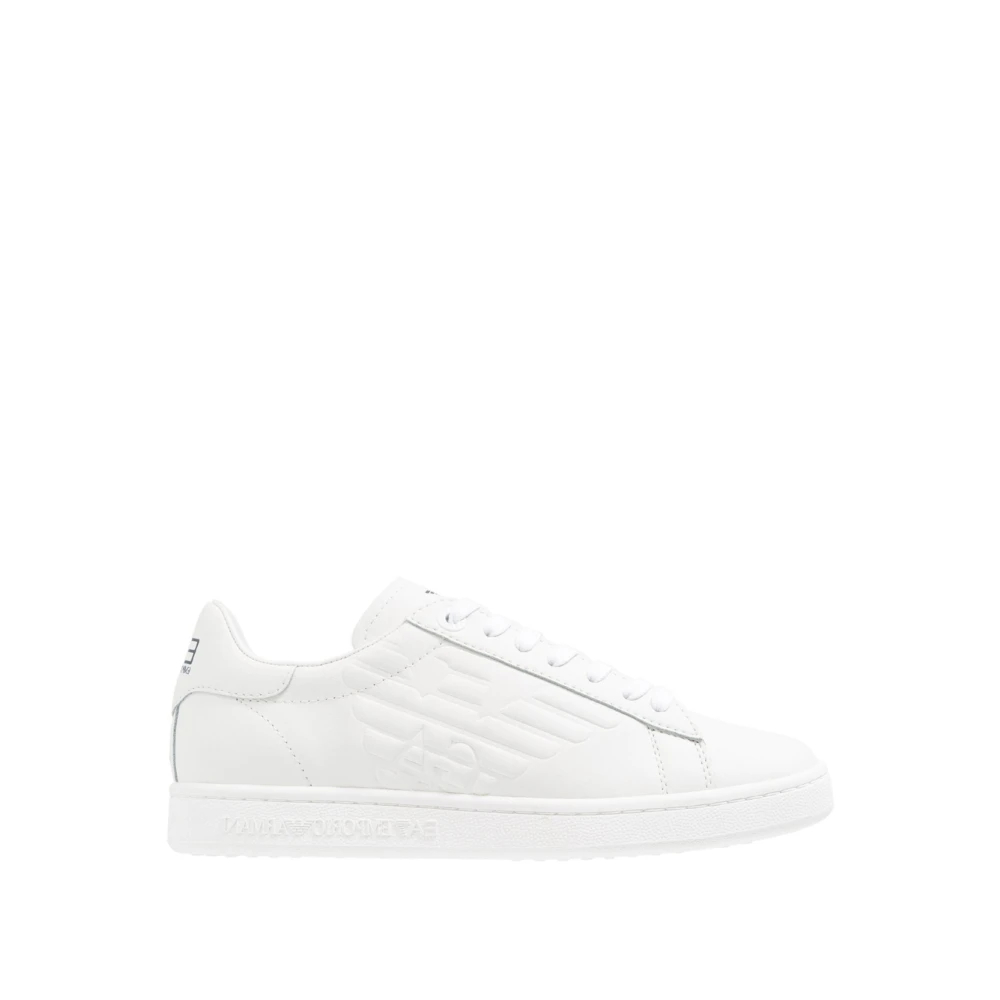 Emporio Armani Ea7 Herren Weiß - E Sneakers Mit Basic-Logo - Shoes - 42 Eu