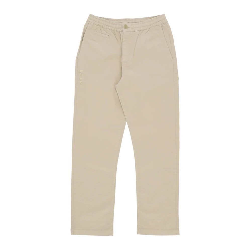 Iuter Herren Beige - Leichte Hose Mit Elastischem Bund - Trousers - Xl