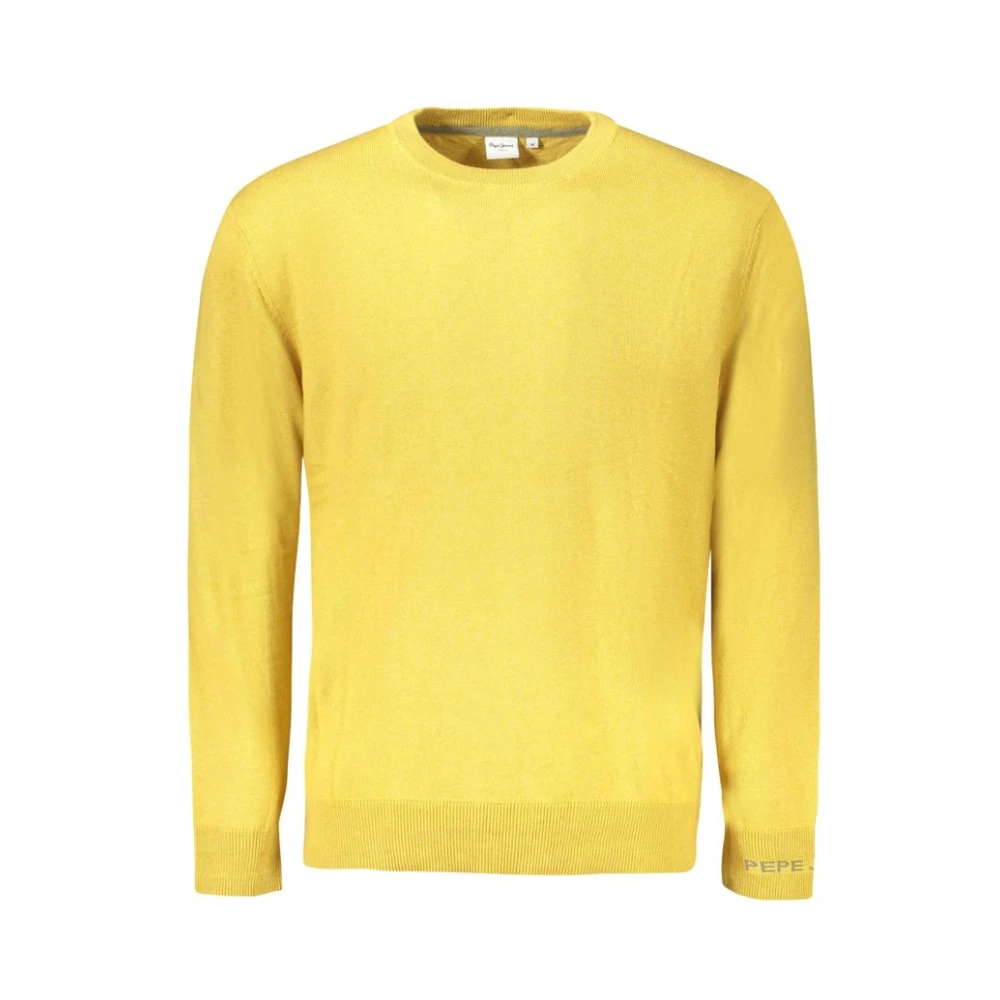 Pepe Jeans - Gelber Baumwollpullover Mit Stickerei - Knitwear - Herren - Gelb - Xl - Bild 7
