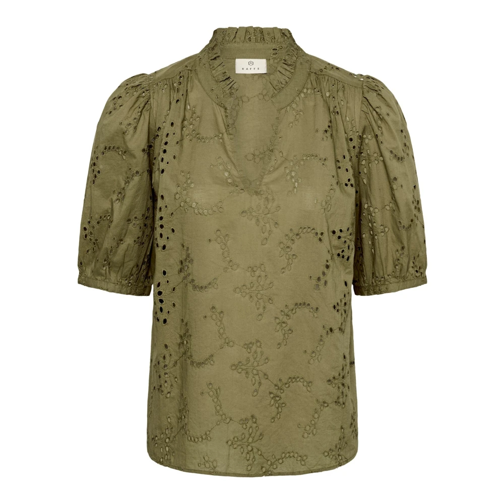 Kaffe Damen Vert Bluse Siv - Bild 3