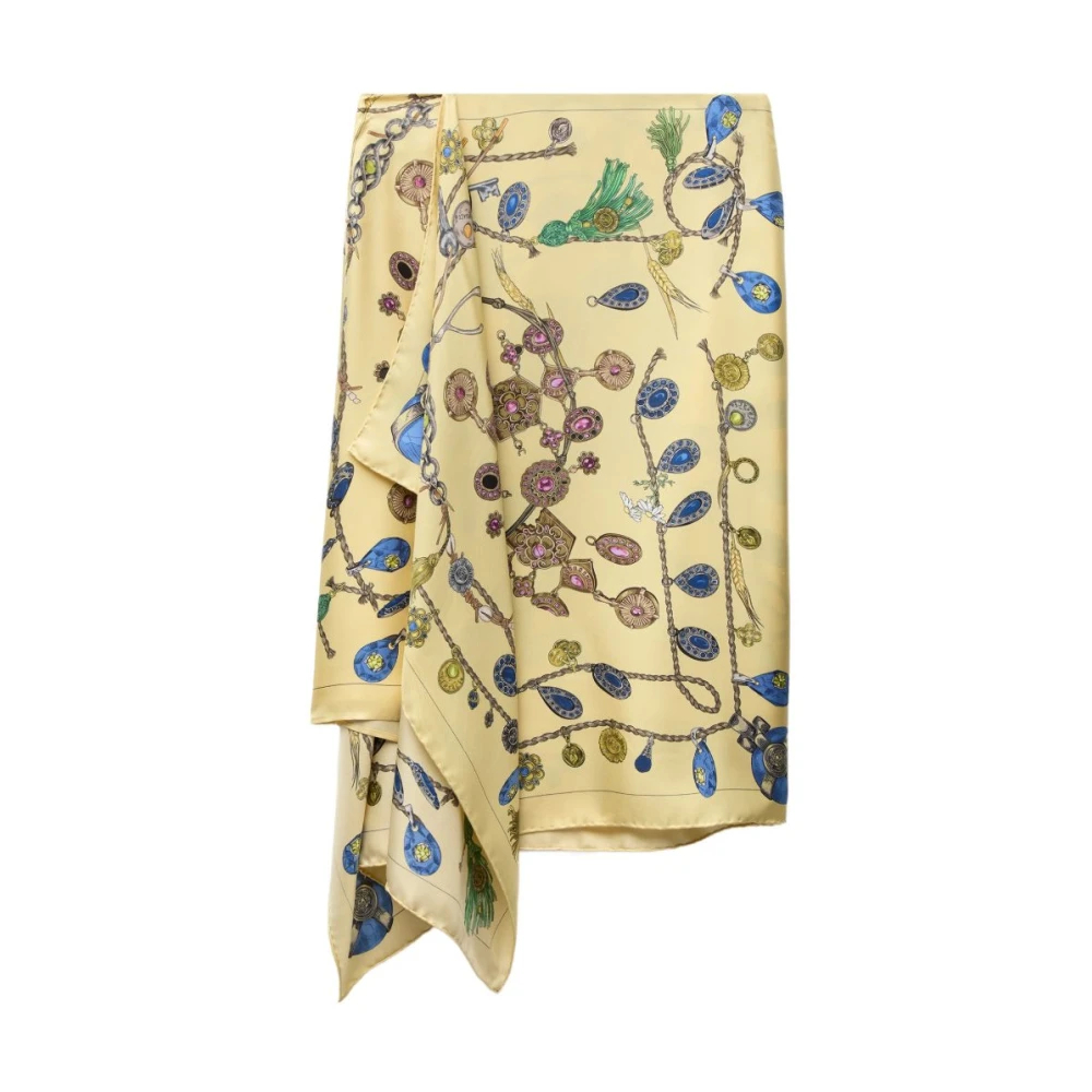 Versace Damen Beige - Bedruckter Midirock - Skirts - M