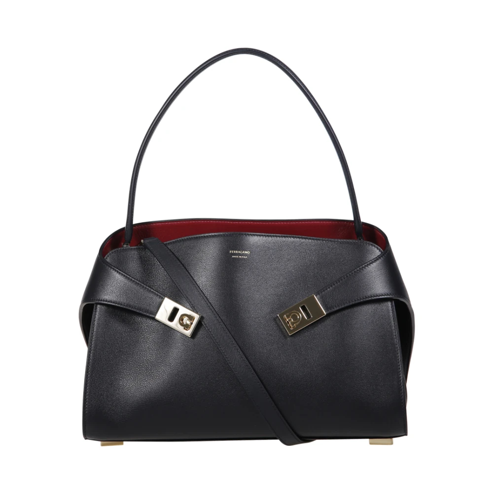 Ferragamo - Hug Soft Bicolor Bag - Bags - Damen - Schwarzk - One Size