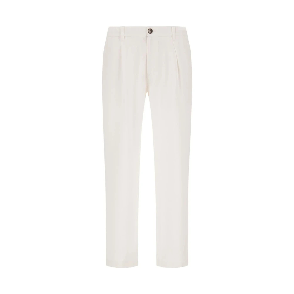 Herno Herren Weiß - Elastische Bundfaltenhose - Trousers - L
