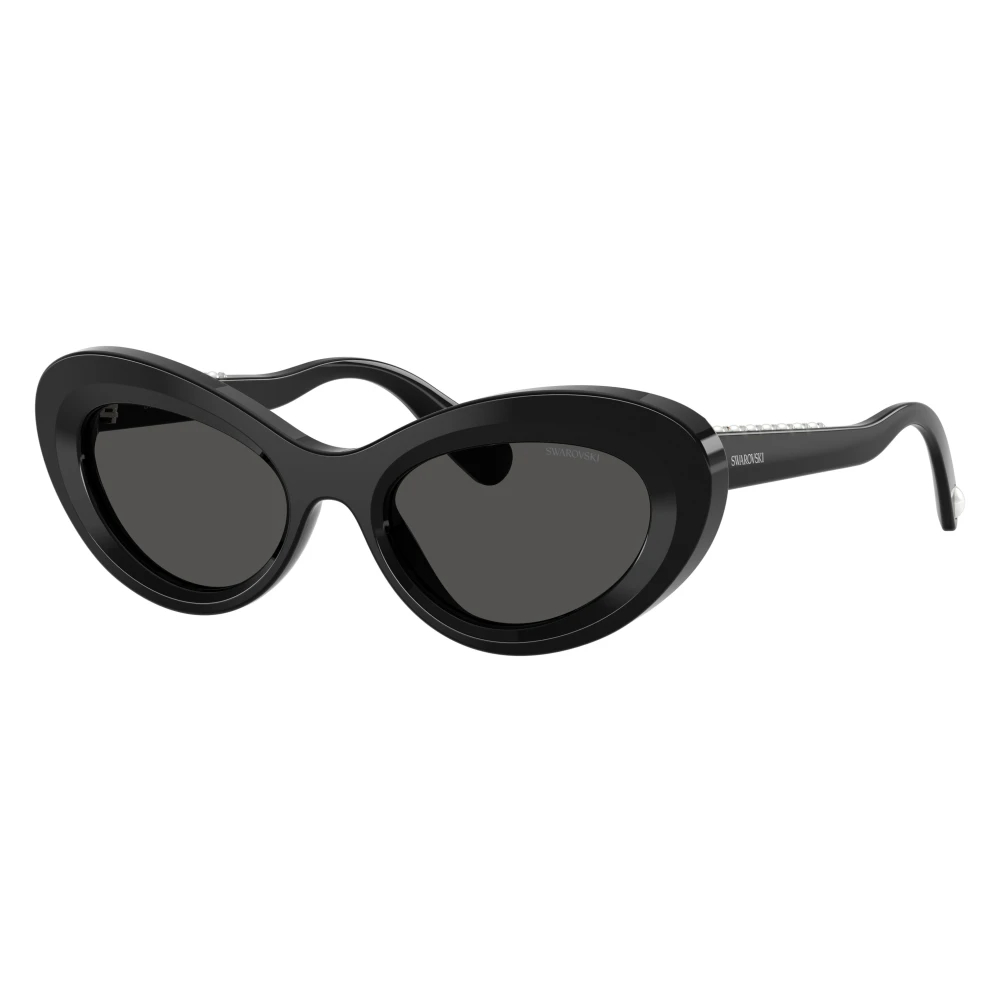 Swarovski Damen Schwarz Sk6061u 100187 Sonnenbrillen Acetat Grau Cat Eye Normal - Bild 3