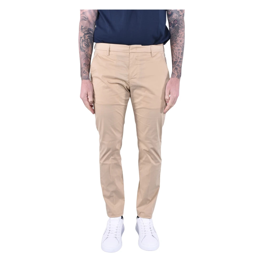Dondup Herren Beige - Sch Chino-Hose Aus Stretch-Baumwolle - Trousers - W32