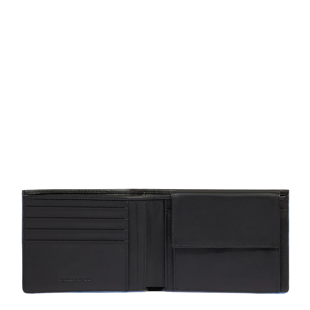 Piquadro Herren Schwarz - Portemonnaie Aus Leder Mit Münzfach- Rfid-Geschützt - Accessories - K - One Size