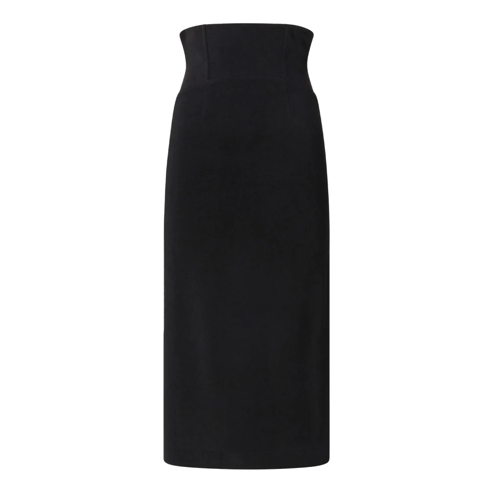 Pinko Damen Schwarz - Pera Gonna Double Armoure Stretch - Skirts - K -Xs