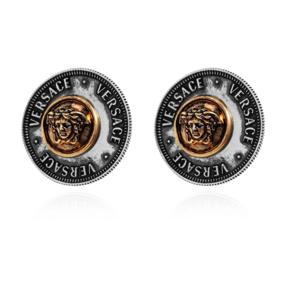 Versace Damen Grau - Medusa Head Earrings - Accessories - One Size