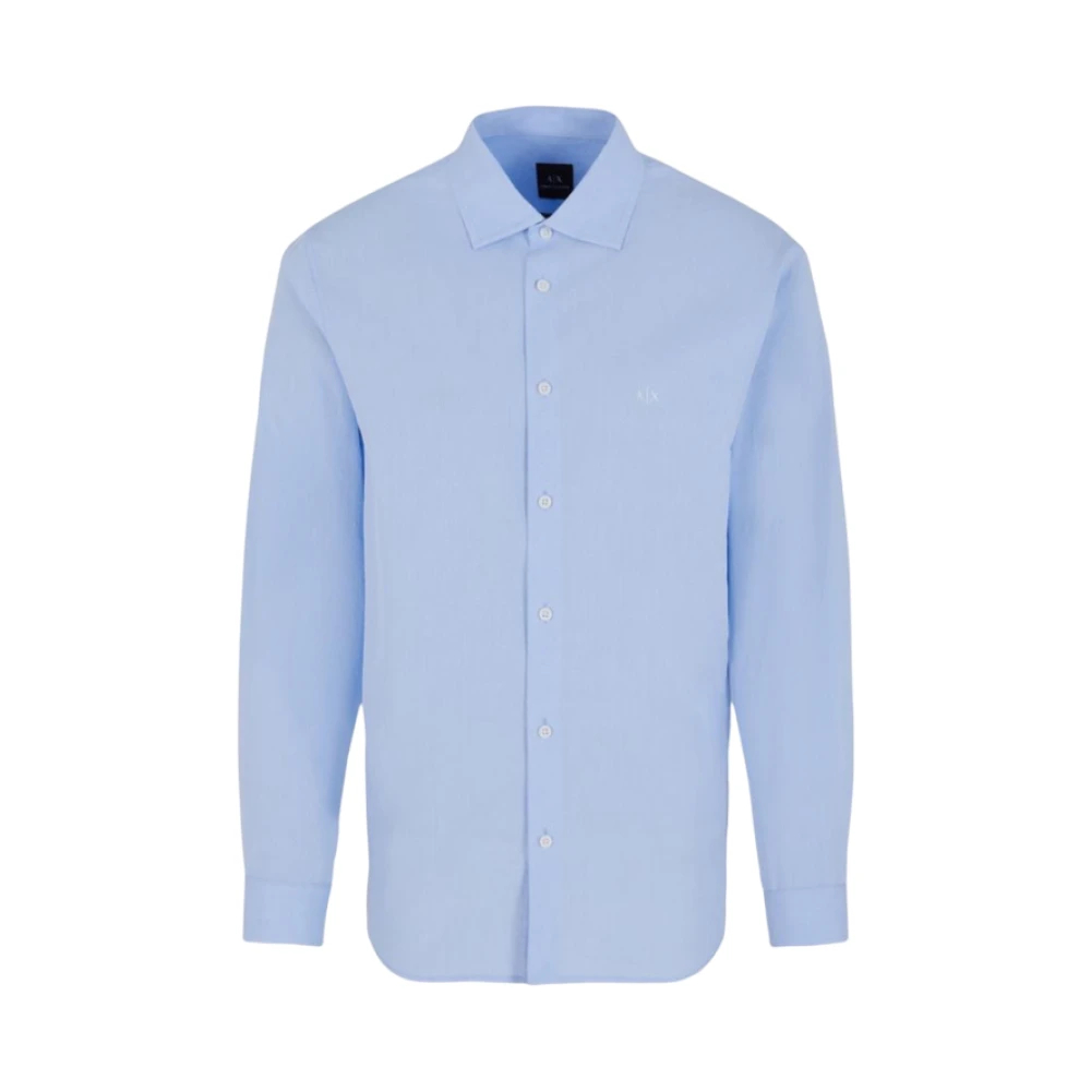 Armani Exchange Herren Blau - Langarmhemd - Shirts - Xs