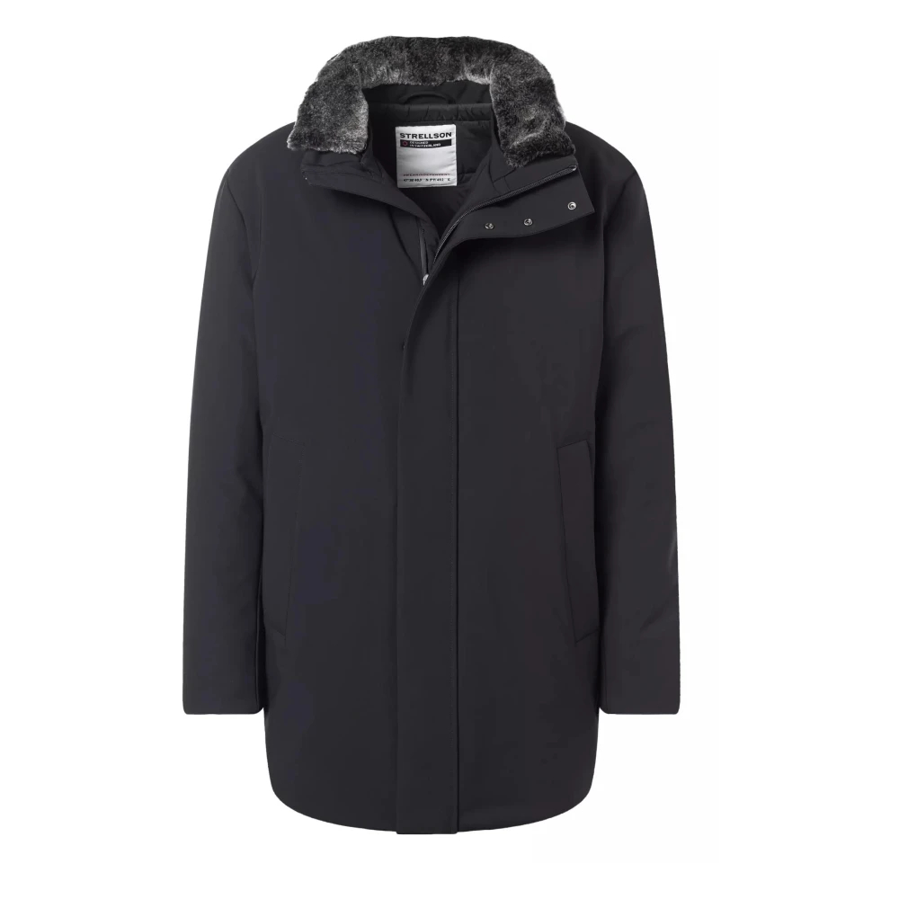 Strellson Herren Blau Jacke Mikrofaser Unifarben - Bild 6