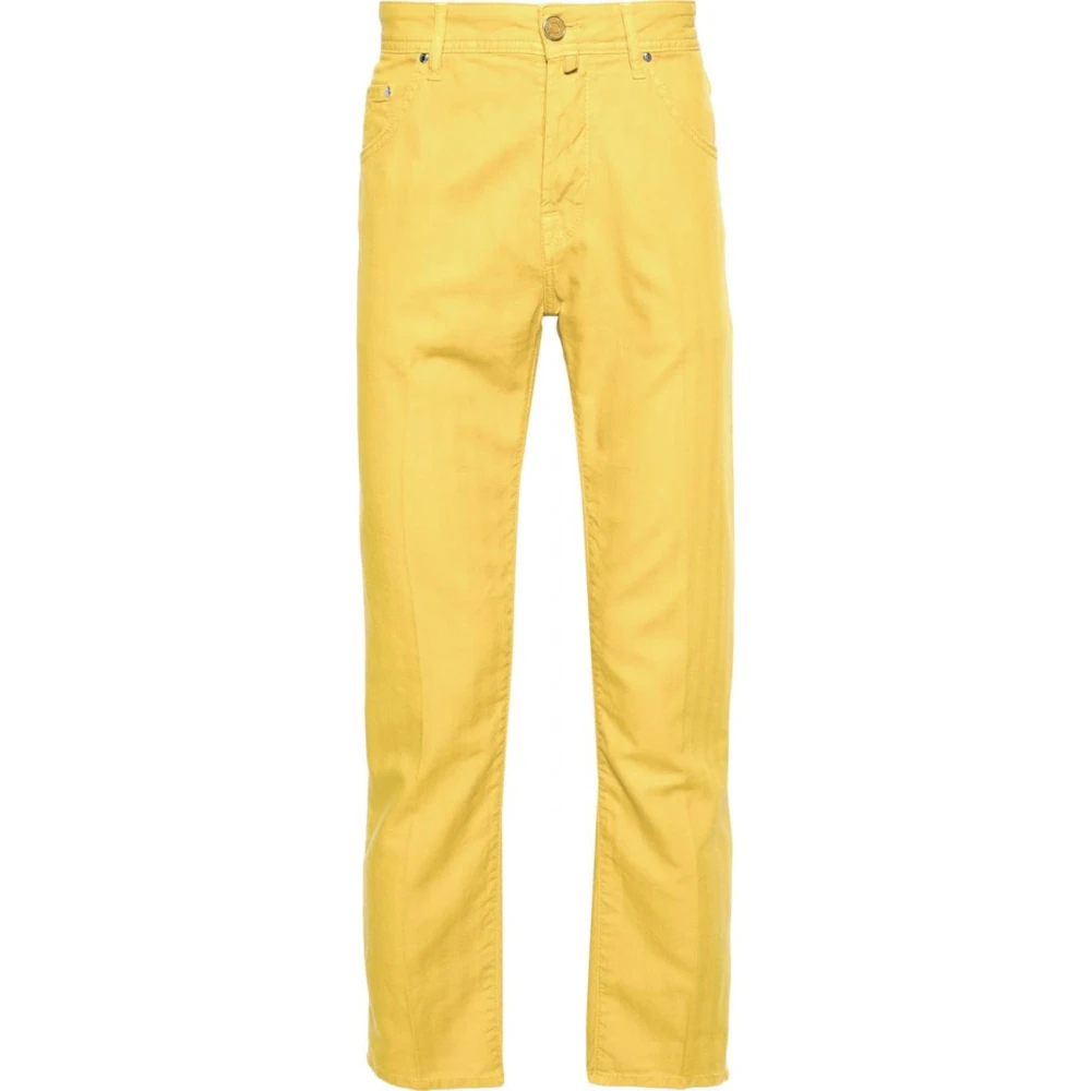 Jacob Cohën Herren Gelb - Bard Slim Hosen - Trousers - W32
