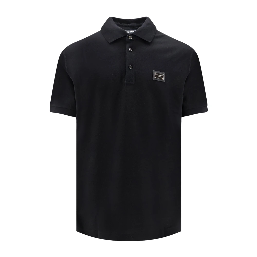 Dolce & Gabbana Herren Schwarz - Klassisches Poloshirt Mit Kragen - Tops - K - M