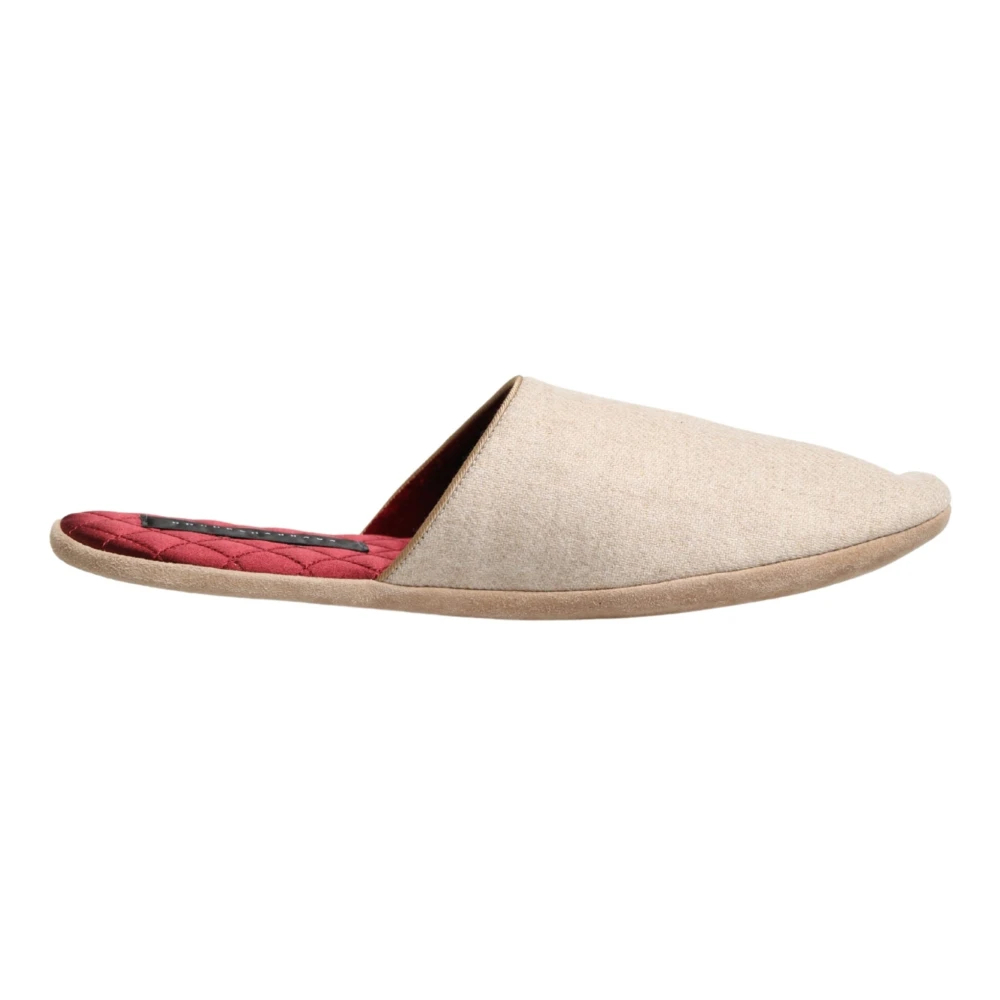 Dolce & Gabbana Herren Beige - Slip-On Hausschuhe - Shoes - 42 Eu