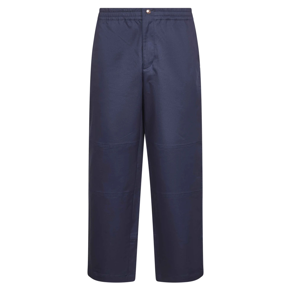 Moncler Herren Blau - Baumwoll-Gabardine-Hose - Trousers - L