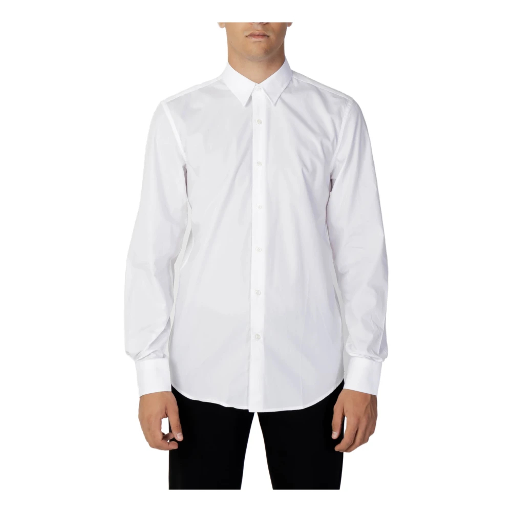 Antony Morato Herren Weiß - Langarm Hemd Kollektion - Shirts - M