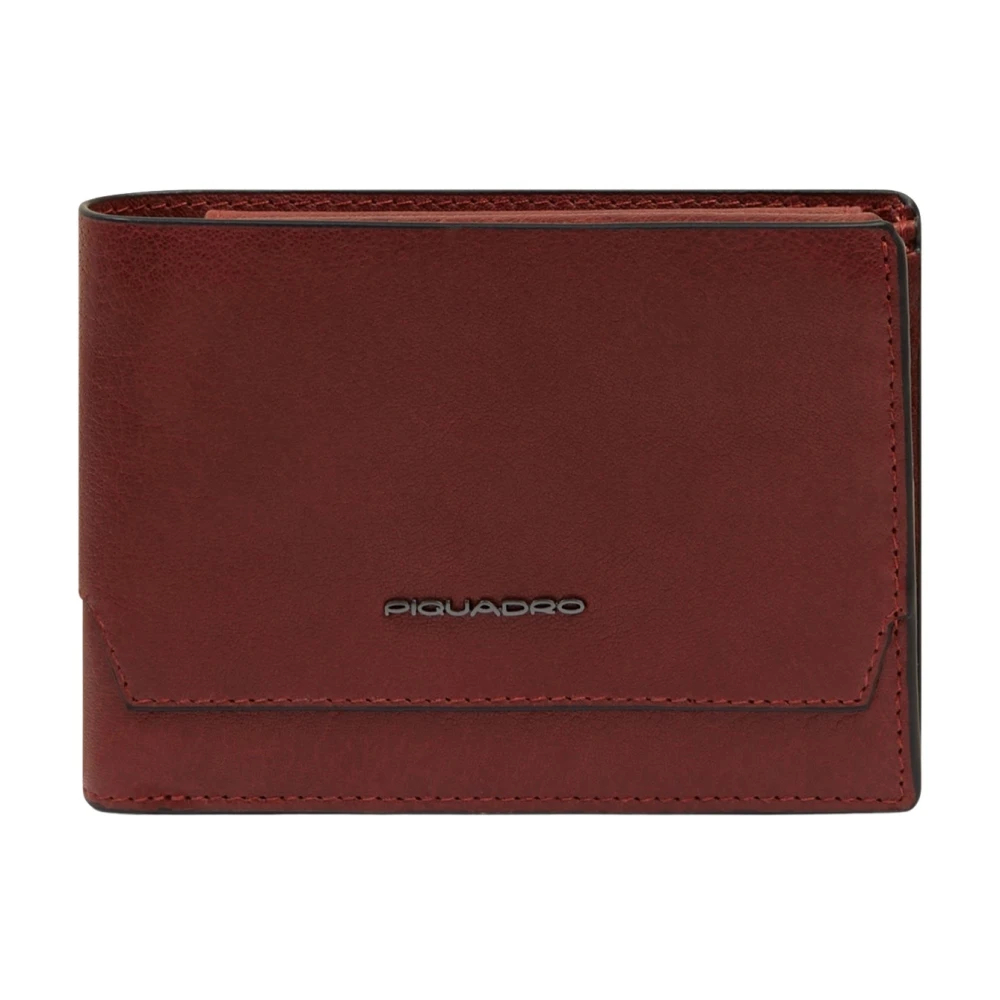 Piquadro Herren Rot - Geldbörse Mit Hochklappbarem Ausweisfenster - Accessories - One Size