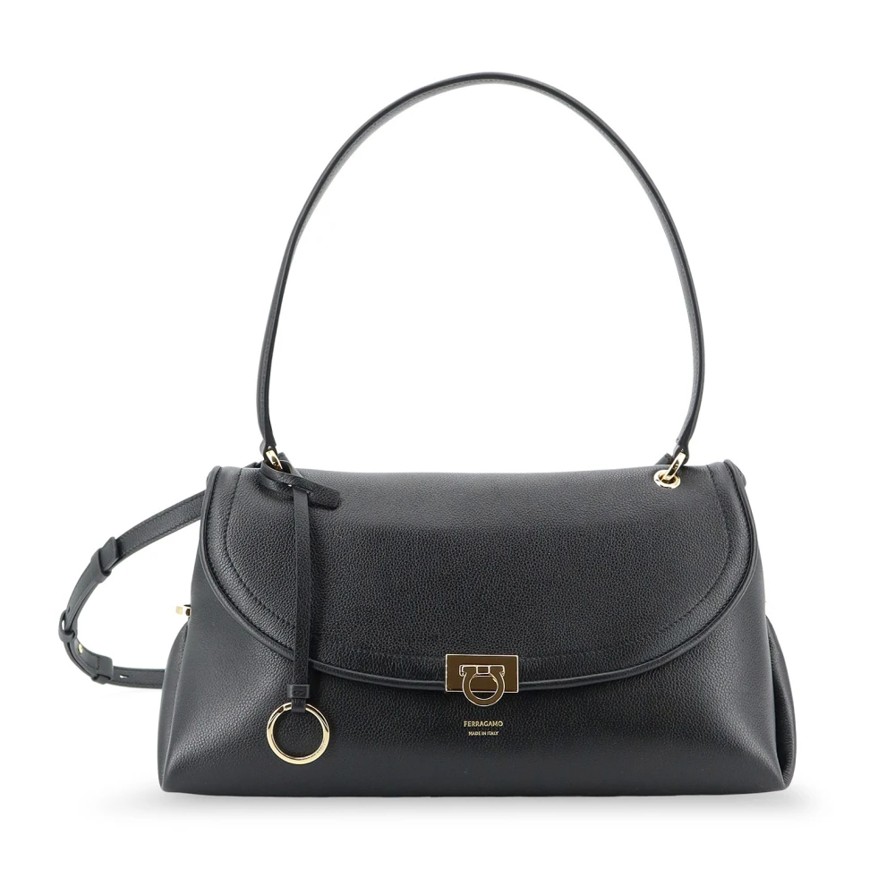 Ferragamo - Sofia 2026 Mittlere Lederhandtasche - Bags - Damen - Schwarzk - One Size - Bild 6
