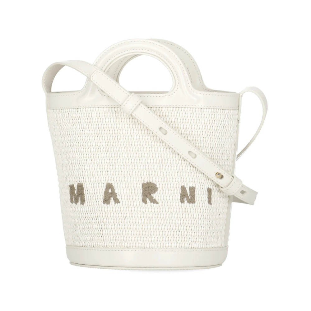 Marni Damen Weiß - Tropicalia Bucket Bag - Bags - One Size