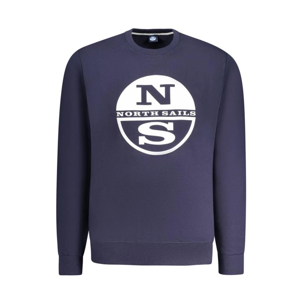 North Sails, Herren, Pullover, Blue Cotton Men Sweatshirt, Blau, (XL) - Bild 4