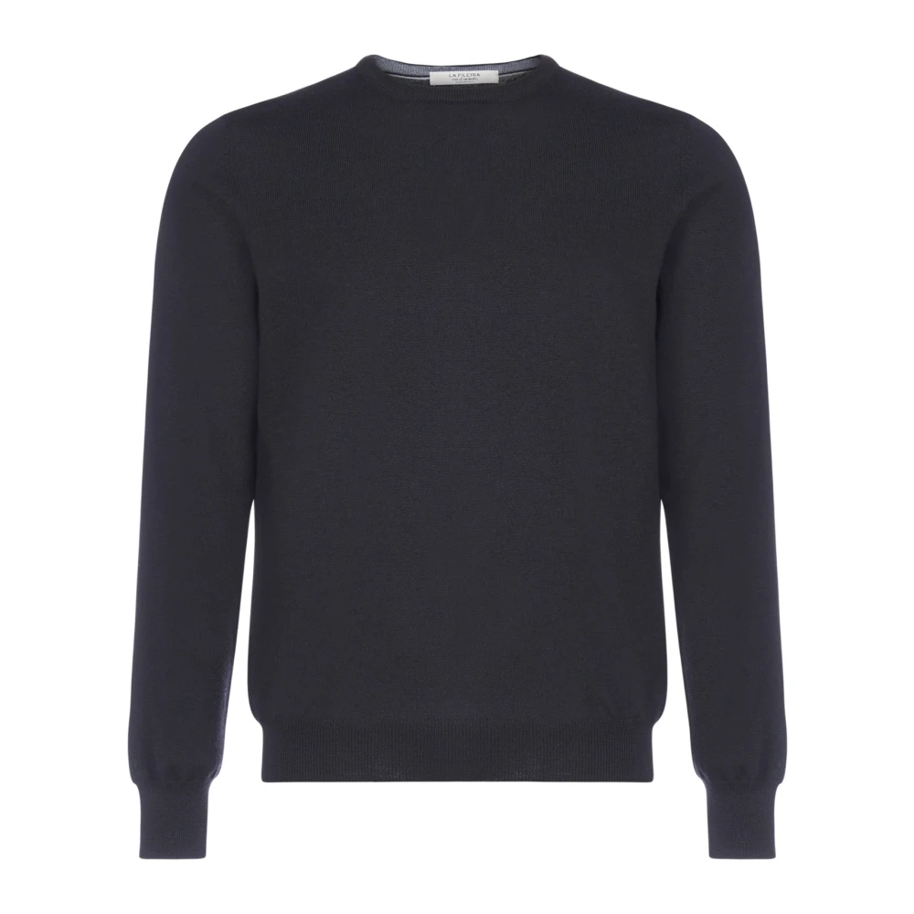 D4.0 Herren Schwarz - Round-Neck Strickwaren - Knitwear - K - 2XL