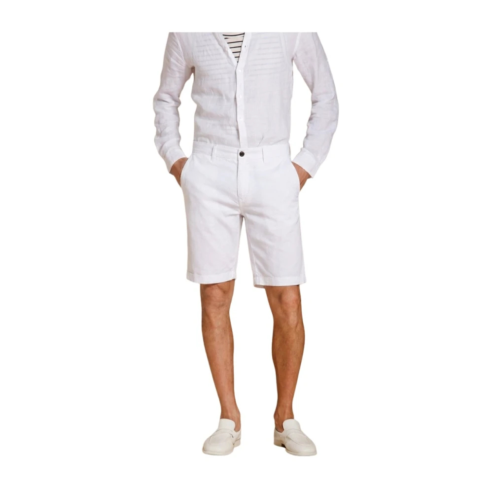 Mason's Herren Weiß - London Bermuda Chino - Shorts - Xl