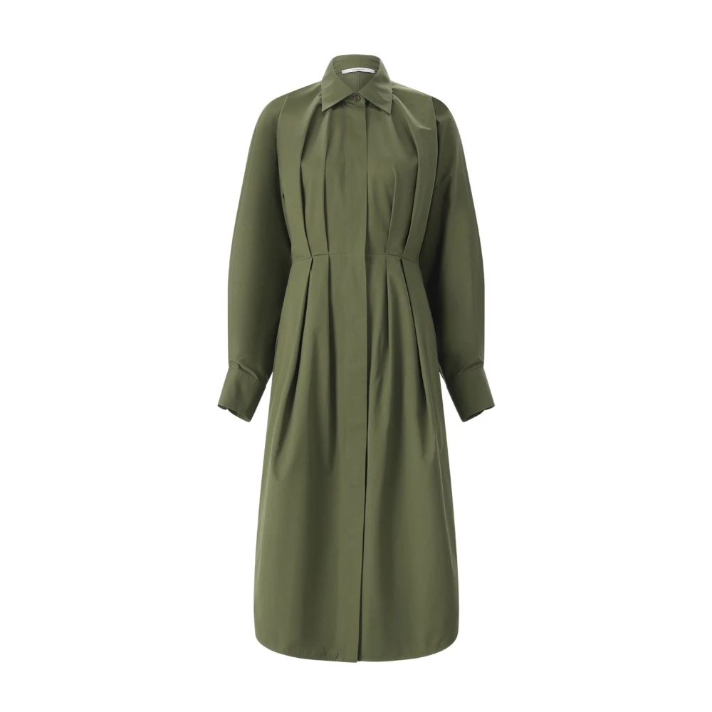 Givenchy Damen Grün - Langärmeliges Midi-Hemdkleid - Dresses - Xs