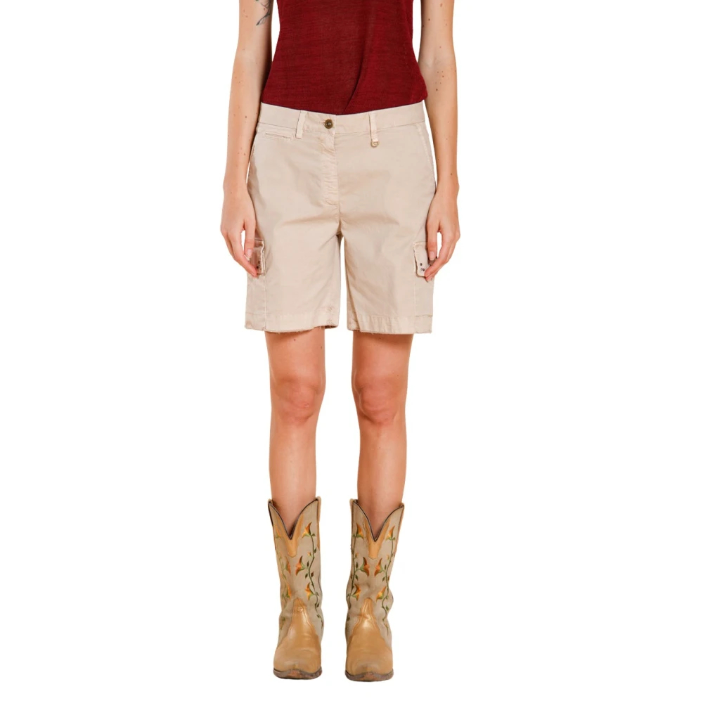 Mason's Damen Beige - Chile Cargo Bermuda - Shorts - M