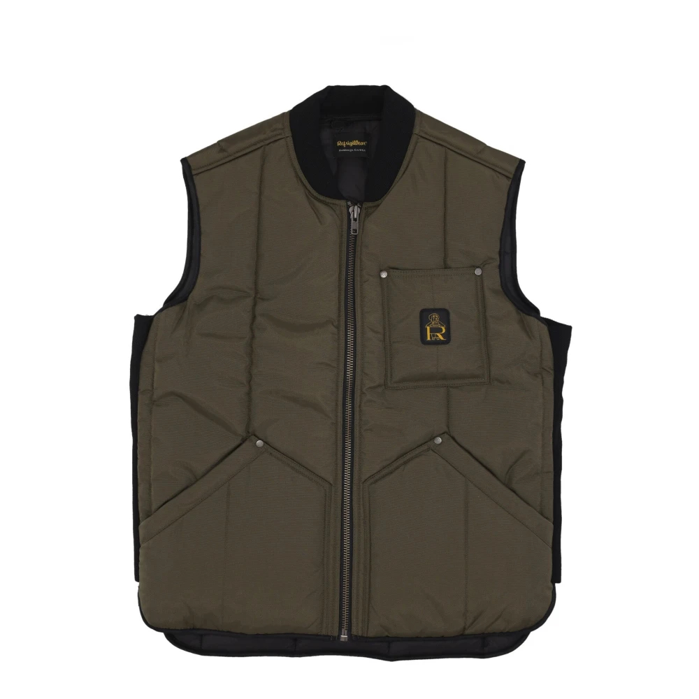 Refrigiwear Herren Grün - Militärgrüne Ärmellose Weste Jacke - Jackets - L